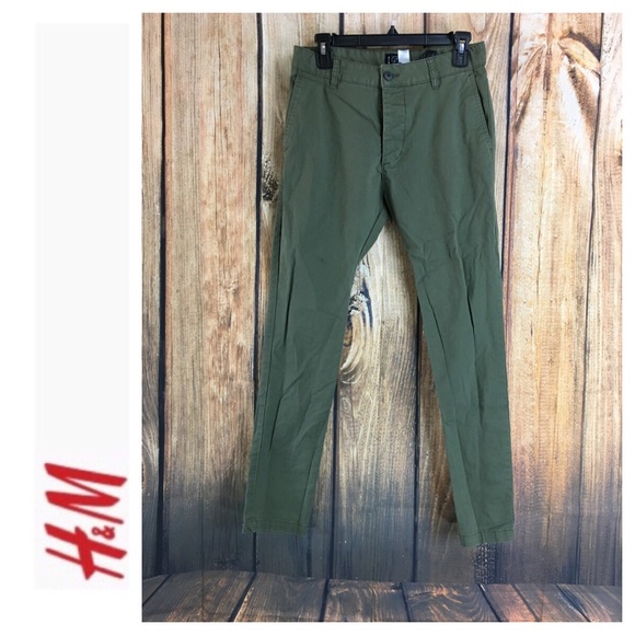 green skinny chino pants